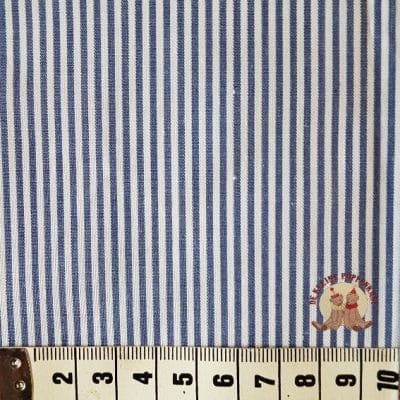 Blauw/wit gestreepte stof SS4