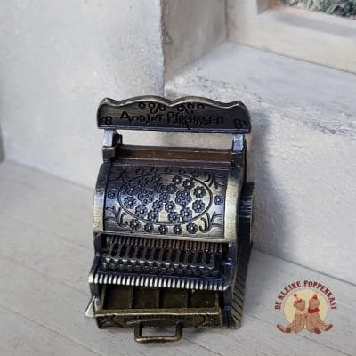 Miniatuur kassa voor poppenhuiswinkel - 1:12