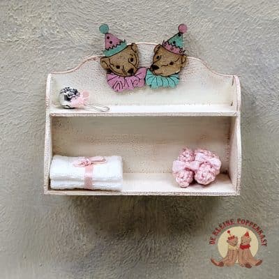 DIY zelfmaakpakket miniatuur kastje - met plankjes