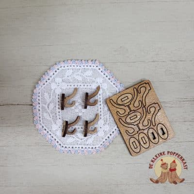 DIY set van 6 miniatuur ophanghaken – 1:12