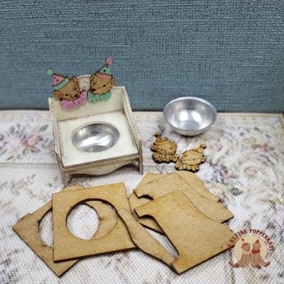 DIY miniatuur babypotje met berenkopje – 1:12