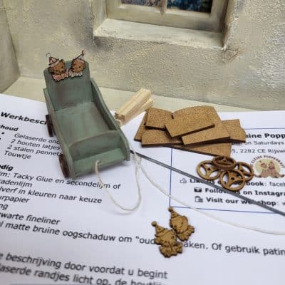 DIY zelfmaakpakket karretje - 1:12