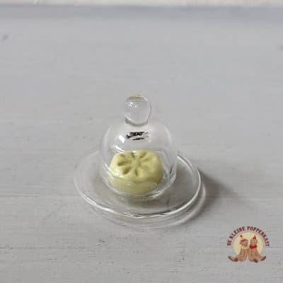 Glazen boterstolpje voor poppenhuis – 1:12
