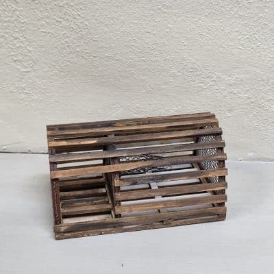 Miniatuur krabbenval met gaas voor poppenhuis - 1:12